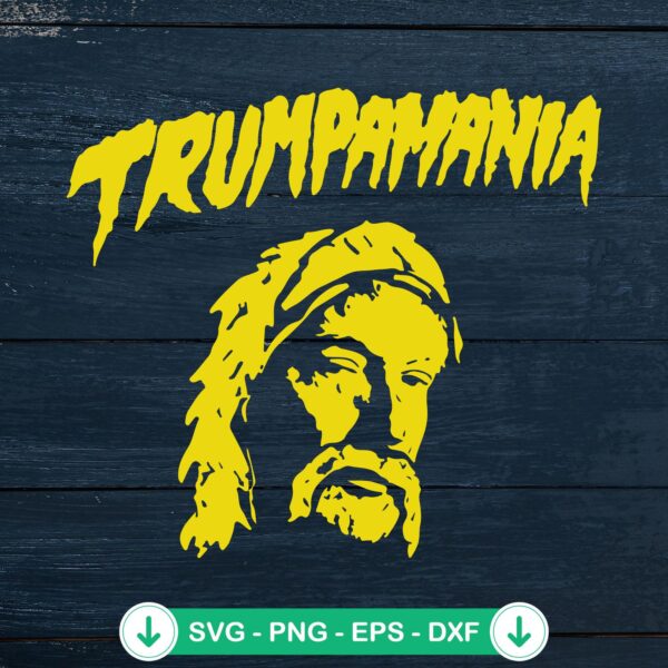 Hulk Hogan Moustache Trumpamania svg file for cricut cutting