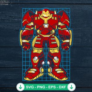 Hulkbuster SVG file for Iron Man Armor Mark XLIV cutting file
