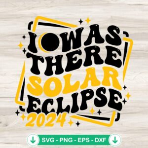 2024 Total Solar Eclipse SVG file for Cricut cutting machine