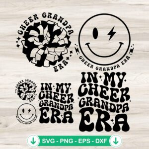 In My Cheer Grandpa Era svg file, cricut svg cut file
