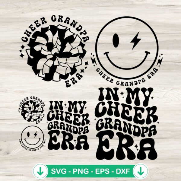 In My Cheer Grandpa Era svg file, cricut svg cut file