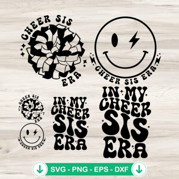 In My Cheer Sis Era SVG file, cricut svg, cutting file for cheer themes