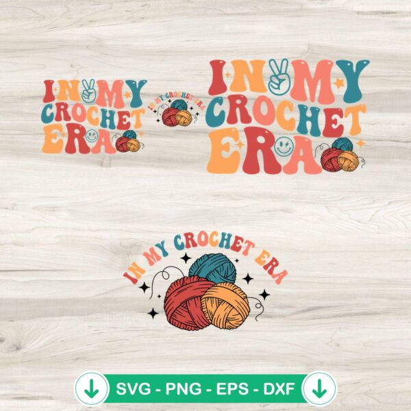 In My Crochet Era SVG file for cricut and cutting machines