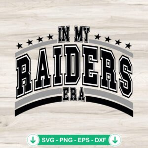 In My Raiders Era SVG file for Cricut and cutting machines
