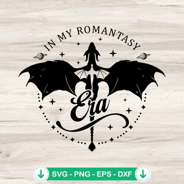 In My Romantasy Era svg file for book lovers, cricut svg cut file