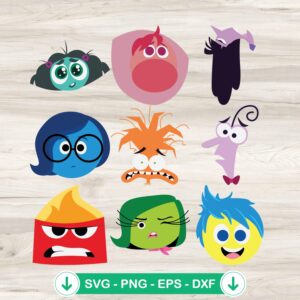 Inside Out 2 SVG file, cutting file for DIY crafts