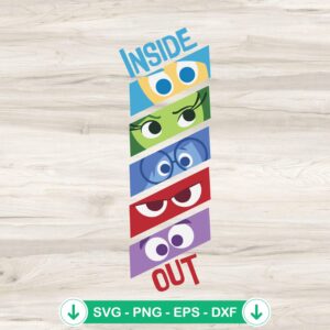 Inside Out Faces svg file for Cricut, cutting file for crafts