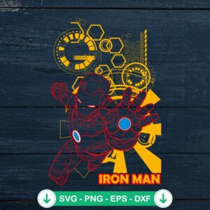 Iron Man SVG file for Cricut and Silhouette cutting machine