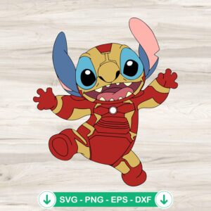Iron Man Stitch SVG file for cutting machines, cricut svg