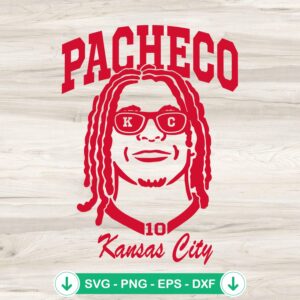 Isiah Pacheco Kansas City svg file for cutting machines