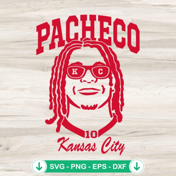 Isiah Pacheco Kansas City svg file for cutting machines