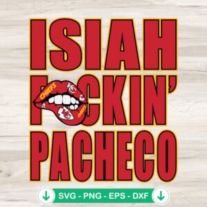 Isiah Pacheco SVG file for Cricut cutting machine