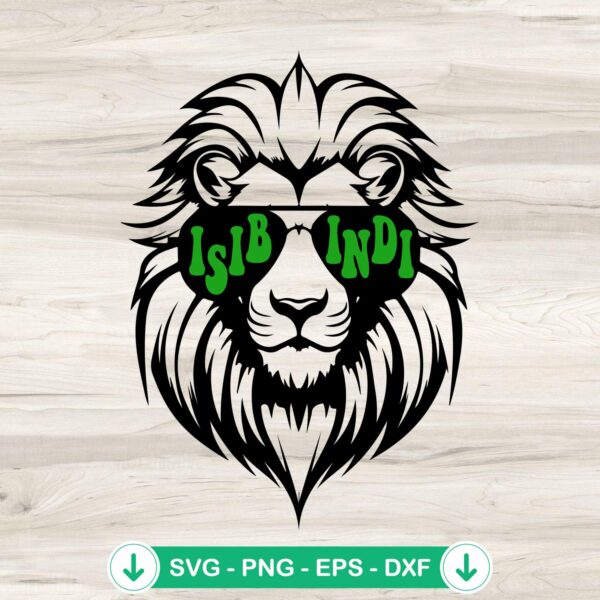 Isibindi Lion with Sunglasses svg file, cricut svg cut file