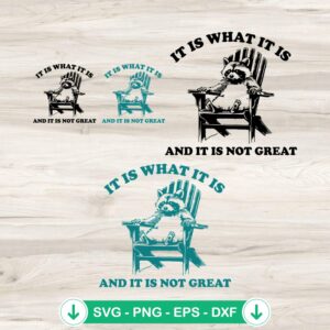 Funny Sarcastic Racoon SVG Bundle | Cutting file for Cricut