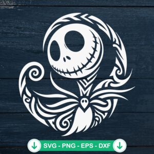 Jack Skellington SVG file for Cricut cutting projects