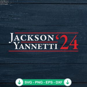 Jackson Yannetti 24 SVG file for Cricut cutting machine