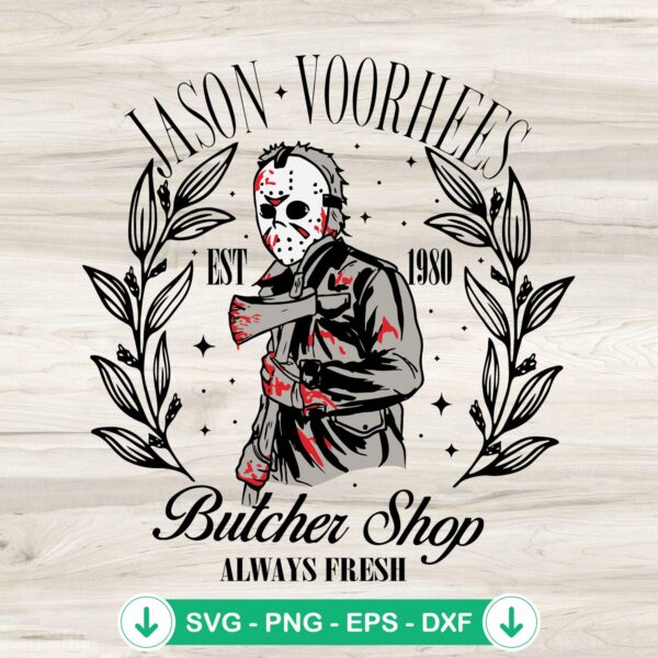 Jason Voorhees Est 1980 SVG file for cutting machines
