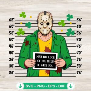 Jason Voorhees St Patricks Day SVG file for cutting machine compatibility