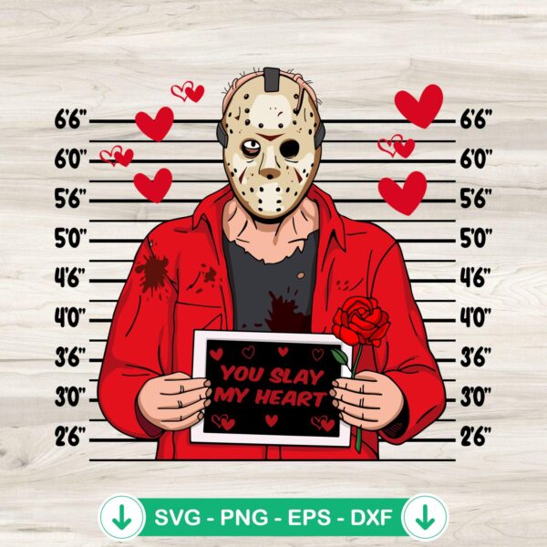 Jason You Slay My Heart SVG file for Cricut and DIY crafts