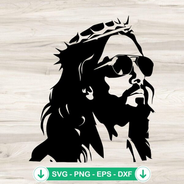 Jesus Sunglasses SVG file for Cricut and cutting projects