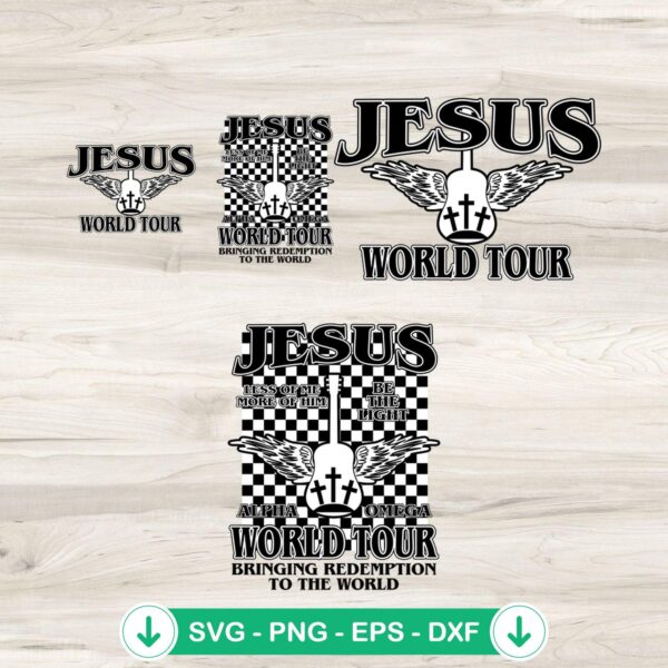 Jesus World Tour SVG file for Cricut and cutting machines