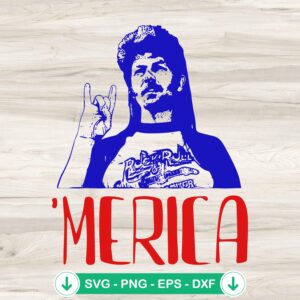 Joe Dirt Merica SVG file for Cricut and cutting machine
