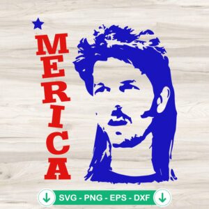 Joe Dirt Merica SVG file for Cricut and cutting machine