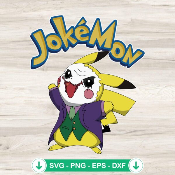 Pikachu Joker SVG file for cutting machines, cricut svg
