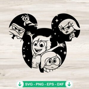 Joy And Sadness Inside Out 2 SVG file for cricut cutting