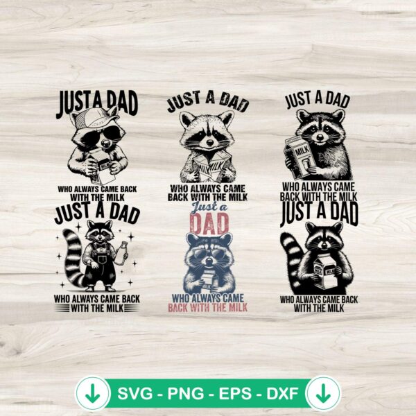 Funny Raccoon Dad SVG file, cricut cutting file