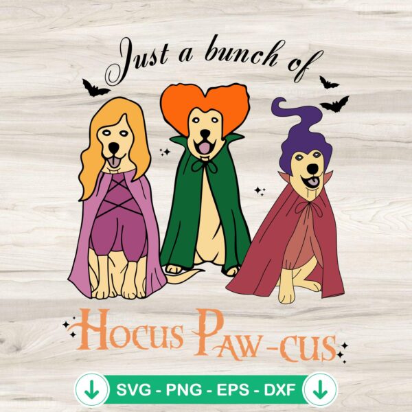 Hocus Paw-cus SVG file for Halloween crafts, cricut svg cut file