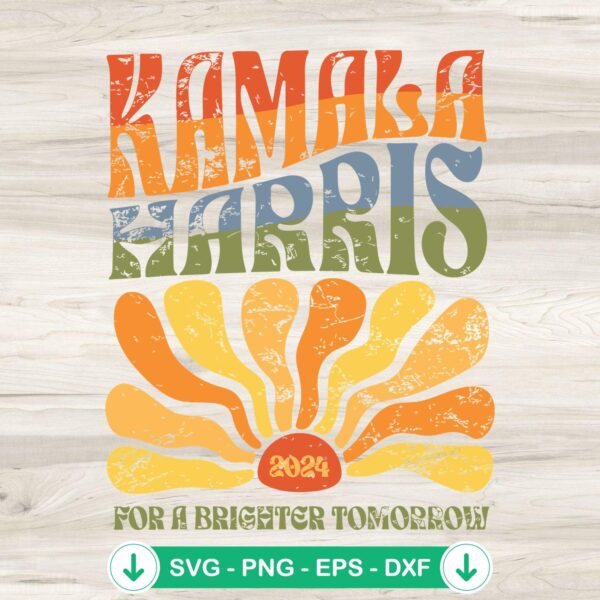 Kamala Harris 2024 SVG file for Cricut cutting machine