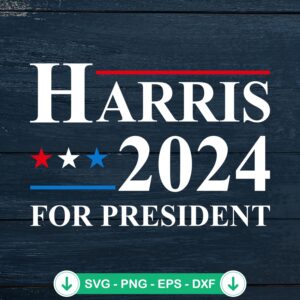 Kamala Harris 2024 SVG file for cutting machines