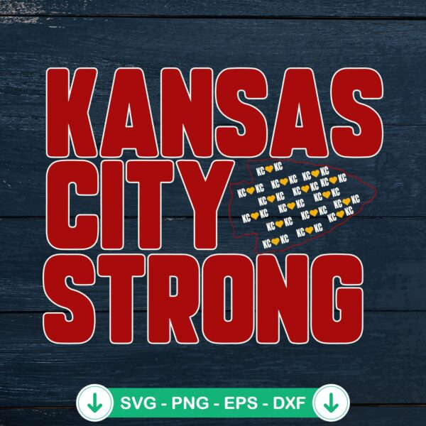 Kansas City Chiefs Strong SVG file for Cricut and cutting machine