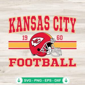 Kansas City Football SVG file, Cricut SVG cut file for Chiefs