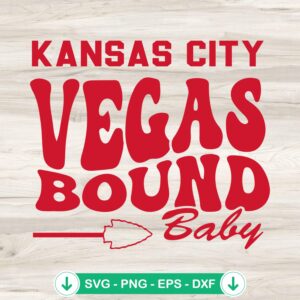 Kansas City Vegas Bound Baby SVG file for Cricut cutting machine
