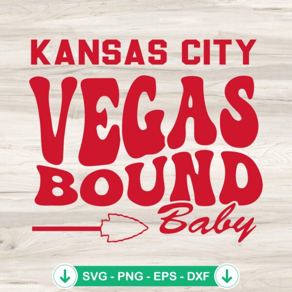 Kansas City Vegas Bound Baby SVG file for Cricut cutting machine