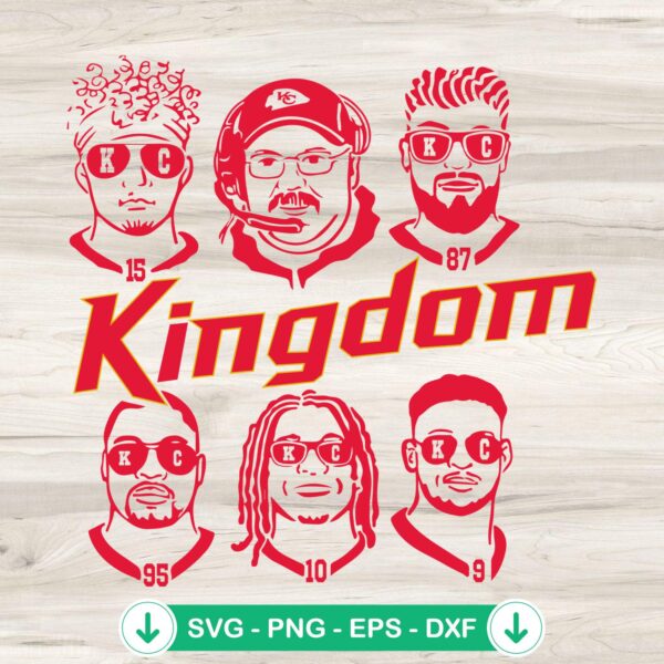 Kc Chiefs Kingdom SVG file for cricut, cutting file for DIY projects