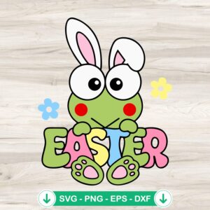 Keroppi Bunny Easter SVG file for Cricut cutting