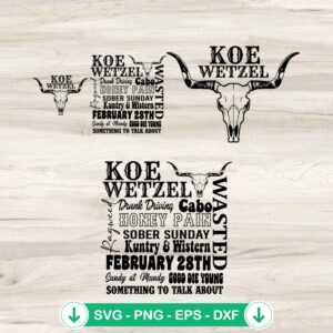 Koe Wetzel SVG file design for cutting machines