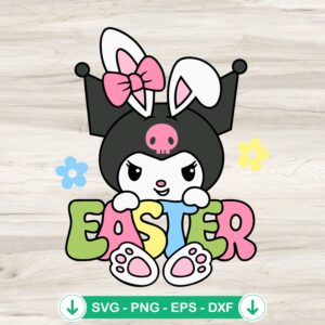 Kuromi Bunny Easter SVG file for cutting machine