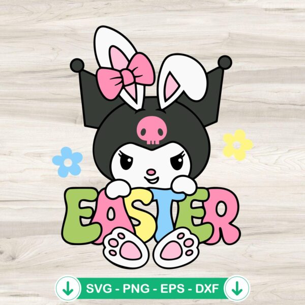 Kuromi Bunny Easter SVG file for cutting machine