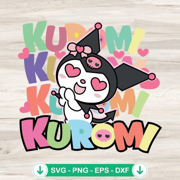 Kuromi SVG file for Cricut cutting machine, high-quality cutting file