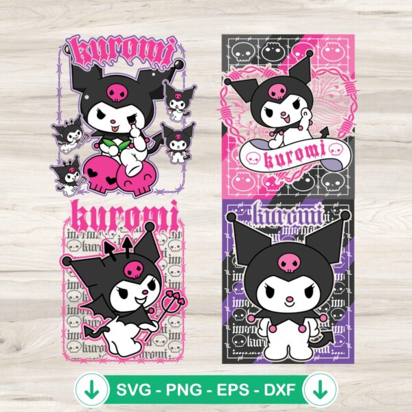 Kuromi SVG file cut file for Cricut and other cutting machines