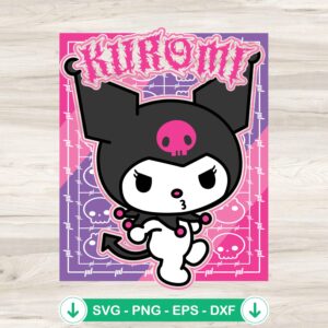 Kuromi SVG file, cutting file for Cricut and Silhouette