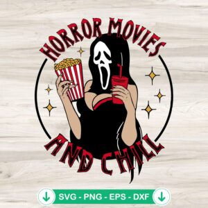 Lady Girl Ghostface Scream svg file for cricut and cutting file