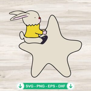 Laufey Bunny Star SVG file for Cricut and DIY crafts