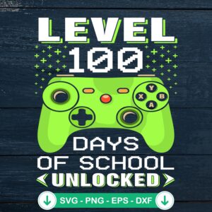 100 Days Of School Unlocked svg file for Cricut cutting file