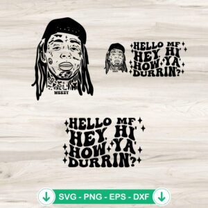 Lil Wayne SVG file for Cricut cutting machine compatible cut file