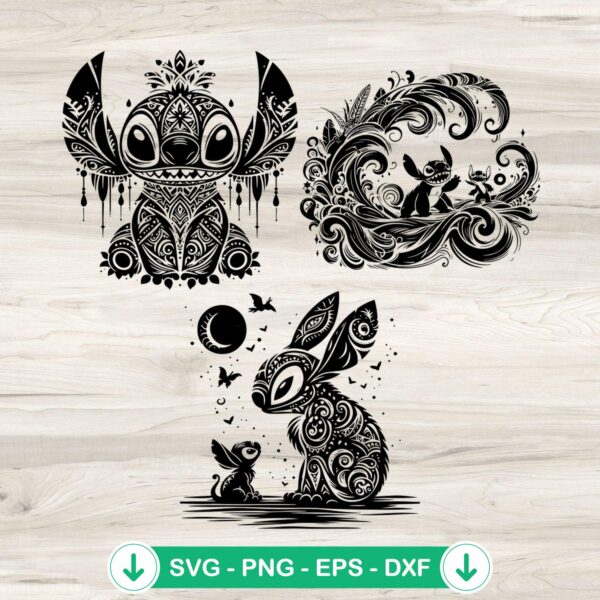 Lilo And Stitch Bundle SVG cut files for Cricut and DIY crafts